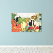 ゴルディロックスと三頭のクマ キャンバスプリント (インサイチュ (ウッドフロア))