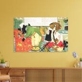 ゴルディロックスと三頭のクマ キャンバスプリント (インサイチュ (リビング))