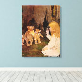 『ゴルディロックスと三頭のクマ』 キャンバスプリント (インサイチュ (ウッドフロア))