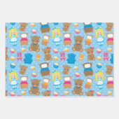 ゴルディロックスと三頭のクマ ラッピングペーパーシート (正面)