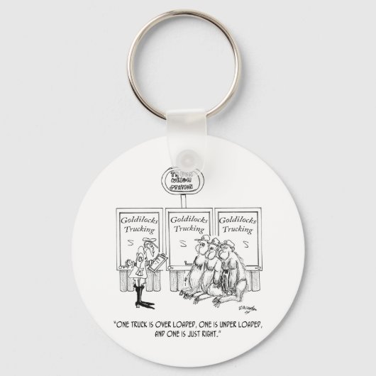ゴルディロックスのトラック運転手で キーホルダー (正面)