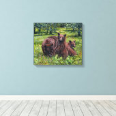 「ゴルディロックスはどこだ？」 キャンバスプリント (インサイチュ (ウッドフロア))