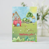 ゴルディロックスアンドベアーズハッピーバースデー カード (スタンド正面)