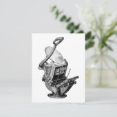 ゴルディングレタープレス印刷プレスのグリーティングカード サンキューカード (スタンド正面)