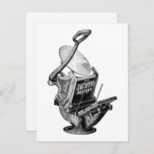 ゴルディングレタープレス印刷プレスのグリーティングカード サンキューカード (正面/裏面)