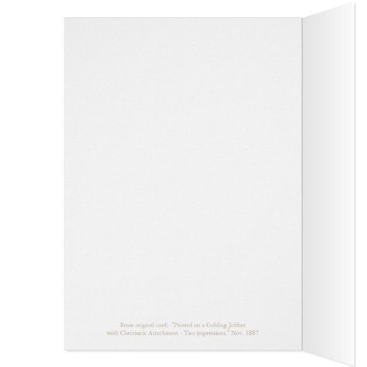 ゴルディング1887レタープレス印刷プレスカード (内側 (左))