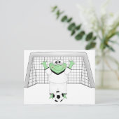 ゴルディ付きサッカーカエル ポストカード (スタンド正面)
