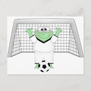 ゴルディ付きサッカーカエル ポストカード
