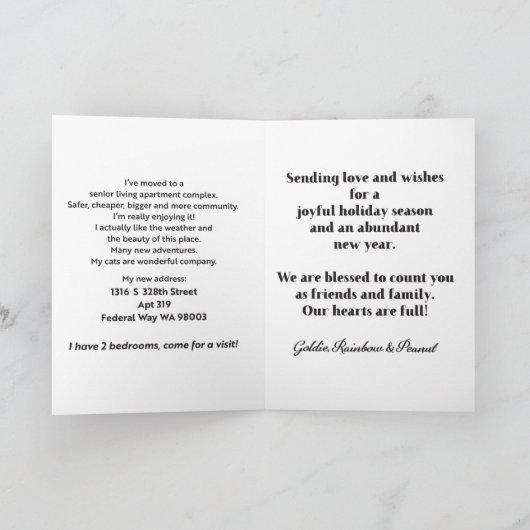 ゴルディ2019 カード (内部)