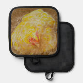 ゴルディ・ザ・チキン 鍋敷き (正面/裏面)