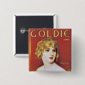 ゴルディ・ソング 缶バッジ (正面&裏面)