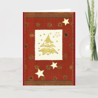 ゴルデナー・ワイハナチスバウム・アブストラクト・アウフ・ロット・ブラウン シーズンカード