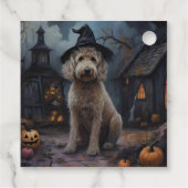 ゴルデンドゥードルのかぼちゃ ハロウィーンの恐怖 フェイバータグ (裏面)