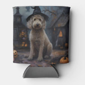 ゴルデンドゥードルのかぼちゃ ハロウィーンの恐怖 缶クーラー (正面)