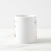 ゴルデンドゥードル犬のクリスマス コーヒーマグカップ (中央)