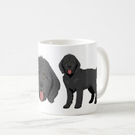 ゴルデンドゥードル犬ミックス コーヒーマグ コーヒーマグカップ