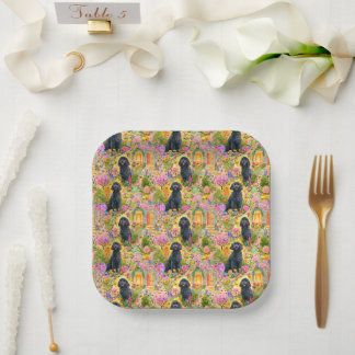 ゴルデンドゥードル ガーデン トワル・ド・ジュイ ペーパープレート