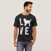 ゴルデンドゥードル ラブ Tシャツ (正面フル)