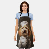 ゴルデンドルドッグシェフ エプロン (着用した状態)
