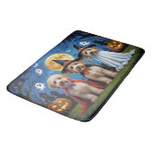 ゴルデンドルドッグスパンプキンハロウィンおもしろい バスマット (アングル)