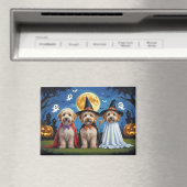 ゴルデンドルドッグスパンプキンハロウィンおもしろい マグネット (インサイチュ (食洗機))