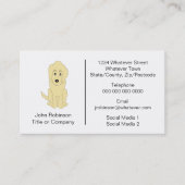 ゴルデンドルドッグデザインボーディングケネル 名刺 (正面)