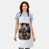 ゴルデンドルドッグハロウィーン エプロン (着用した状態)