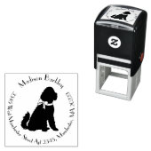 ゴルデンドルドッグパピーラブラドール セルフインキングスタンプ (インサイチュ)