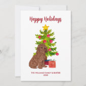 ゴルデンドルドッグファミリークリスマス シーズンカード (正面)