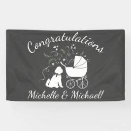 ゴルデンドルドッグベビーシャワージェンダーレス 横断幕