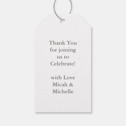 ゴルデンドルドッグベビーシャワーピンクガール ギフトタグ (裏面)