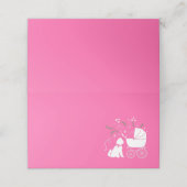 ゴルデンドルドッグベビーシャワーピンクガール プレイスカード (外部開封)