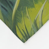 ゴルデンドルドッグ春の花絵を描ズ フリースブランケット (角)