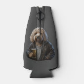 ゴルデンドルラブラドレおもしろいクーのギフトドッグ ボトルクーラー (裏面)