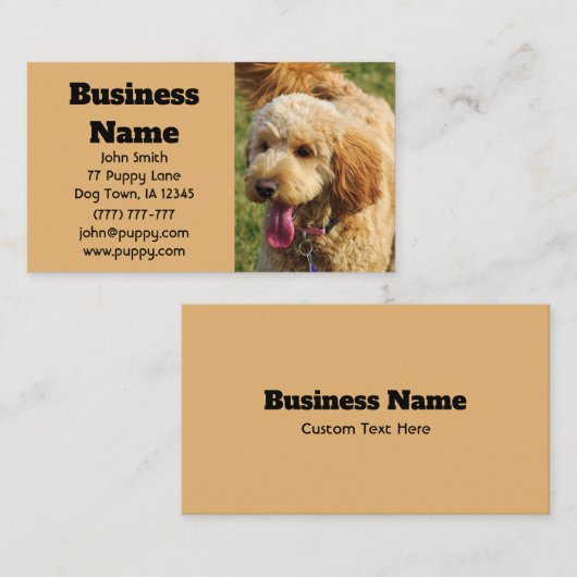 ゴルデンドル犬 名刺 (正面/裏面)