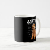 ゴルデンドールかわいい犬おもしろいのドードルモの解剖学 コーヒーマグカップ (正面右)