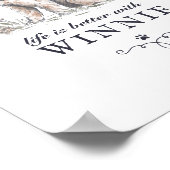 ゴルデンドールの人生は犬の名前カスタムで良い ポスター (角)