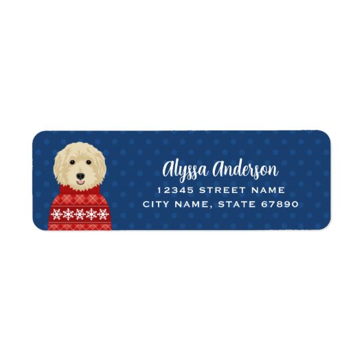 ゴルデンドール差出人住所ラベル ラベル (正面)