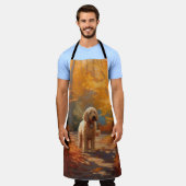 ゴルデンドール紅葉秋インスパイア エプロン (着用した状態)