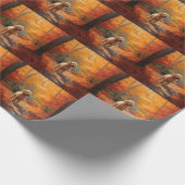 ゴルデンドール紅葉秋インスパイア ラッピングペーパー (角)