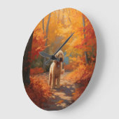 ゴルデンドール紅葉秋インスパイア ラージ壁時計 (傾斜)