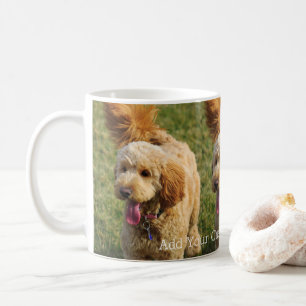 ゴルデンパーソナライズされたドル犬 コーヒーマグカップ