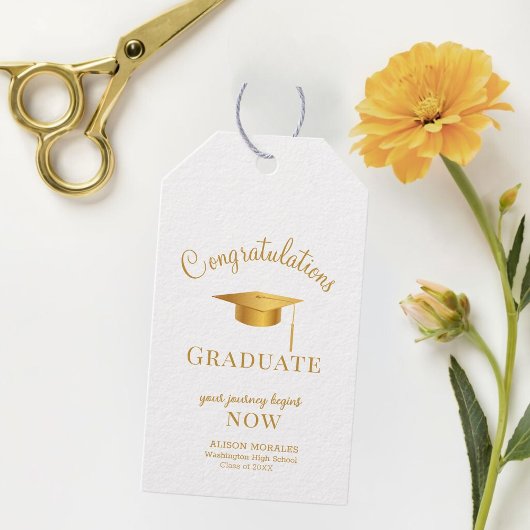 ゴルデンロッドChicあなたの旅が卒業を始める ギフトタグ