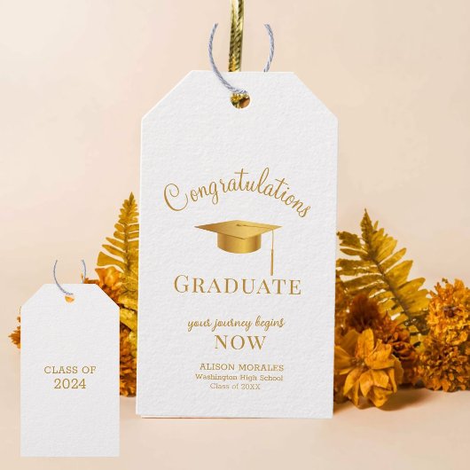 ゴルデンロッドChicあなたの旅が卒業を始める ギフトタグ