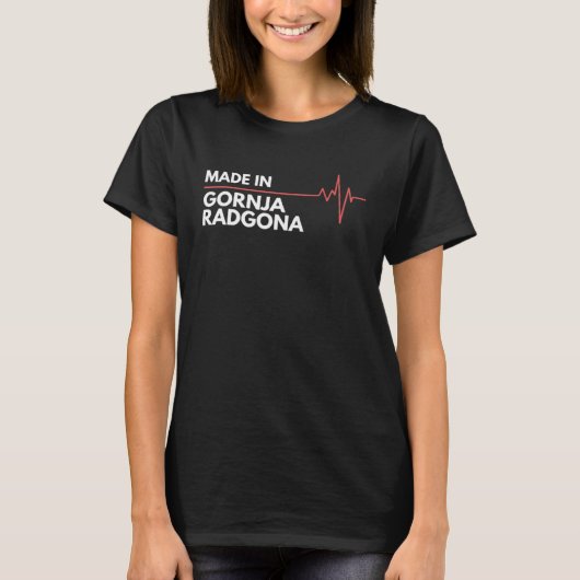 ゴルニ生まれャ・ラドゴナ市の誕生ホテルで作られる Tシャツ (正面)
