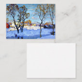 ゴルバトフ語 – プスコフの初期春 ノートカード (正面/裏面)