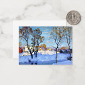 ゴルバトフ語 – プスコフの初期春 ノートカード (正面/裏面インサイチュ)