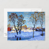 ゴルバトフ語 – プスコフの初期春 ポストカード (正面/裏面)