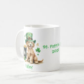 ゴルパーソナライズされたデンドルセントパティスデイマグ コーヒーマグカップ (正面左)