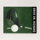 ゴルパーソナライズされたフ ジグソーパズル (横)